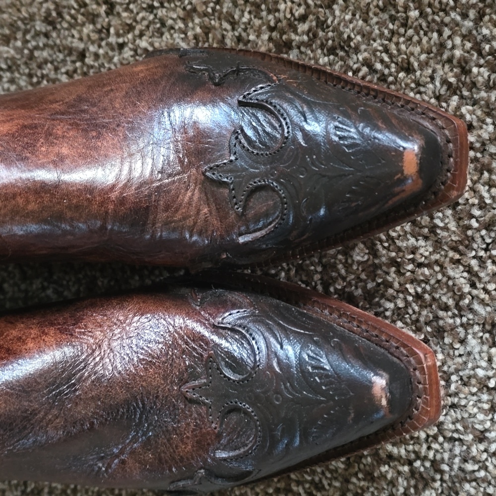 Women's clay Santa fe cowboy boots - Picture 3 of 11